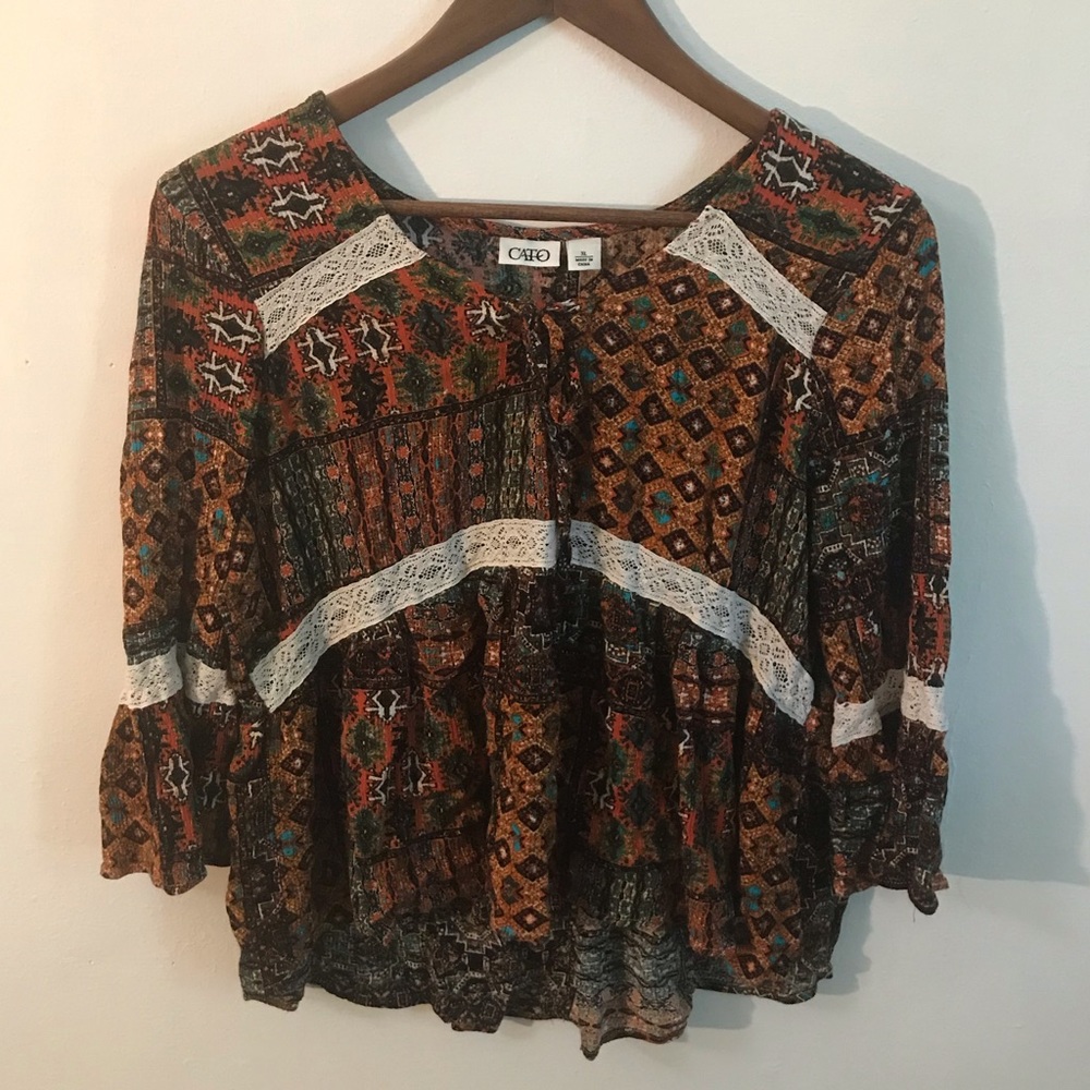 3/4 Sleeve Cato Blouse